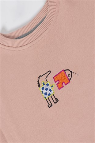 DREAMY PUZZLE Sweatshirt Pair - PINK