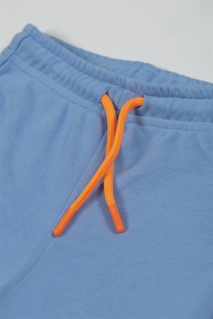 DRIVE ME BABY Sweatshirt Pair - BLUE (Orange Cord)