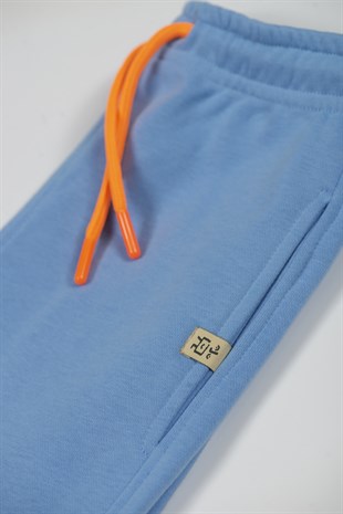 HAPPY PUZZLE Sweatshirt Pair - BLUE (Orange Cord)
